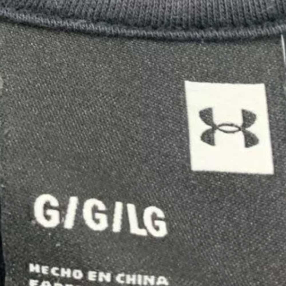 Under Armour Big Logo Men's Hoodie Sweatshirt Size Large 80% Cotton - Picture 3 of 3